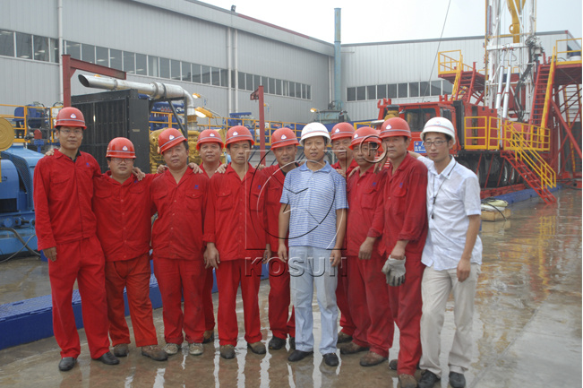 科迅机械（KOSUN）的科迅机械哈萨克斯坦30钻机组装调试圆满成功
