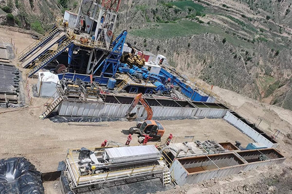 科迅机械水基泥浆处理现场